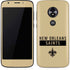 NFL New Orleans Saints Gold Performance Series Moto E5 Play Skin